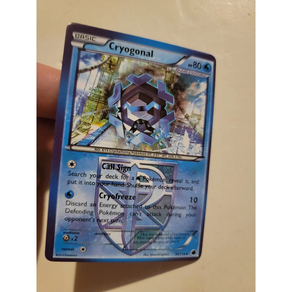Cryogonal (Team Plasma) Plasma Freeze Pokémon 30/116 Uncommon Nintendo